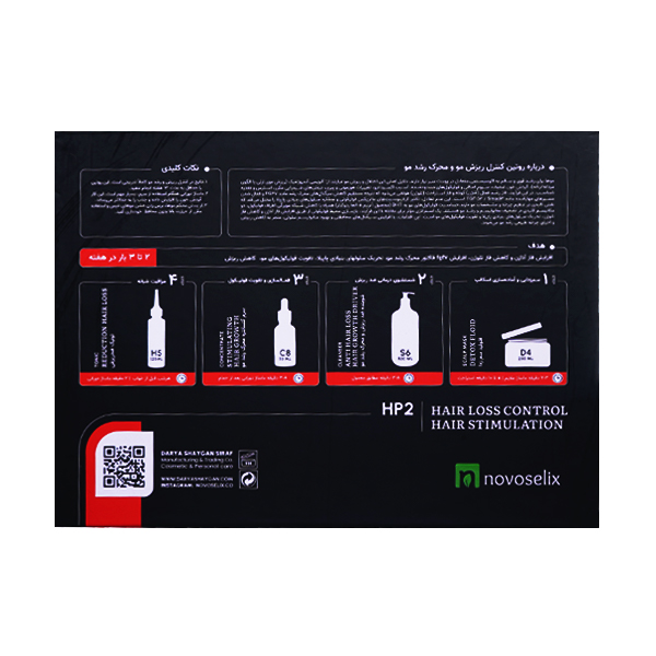 پکیج کنترل ریزش مو و محرک رشد مو نووسلیکس HP2